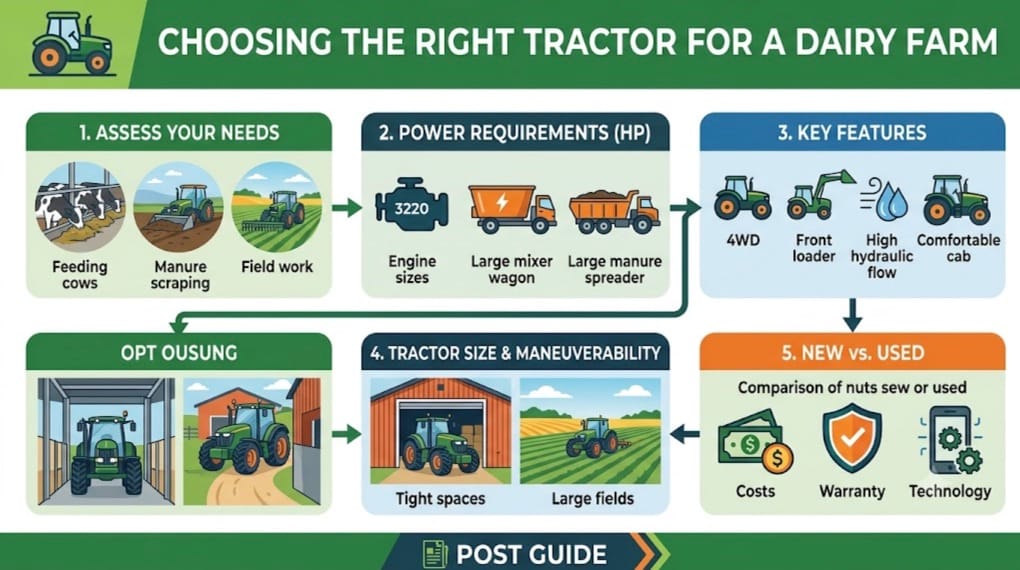 Read more about the article How to Choose the Dairy Farm Tractors: A Complete Buyer’s Guide