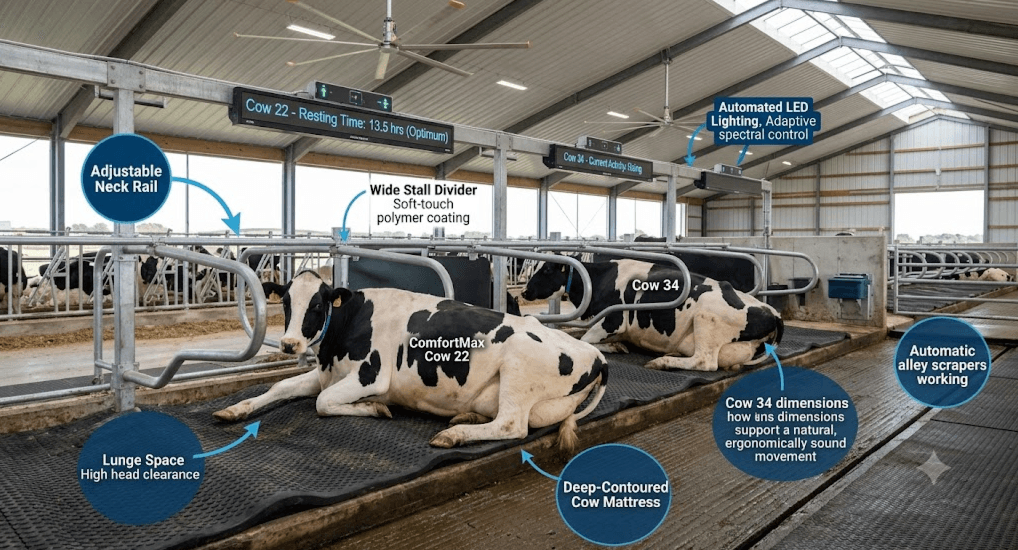 Cow Comfort Equipment and Stall Ergonomics