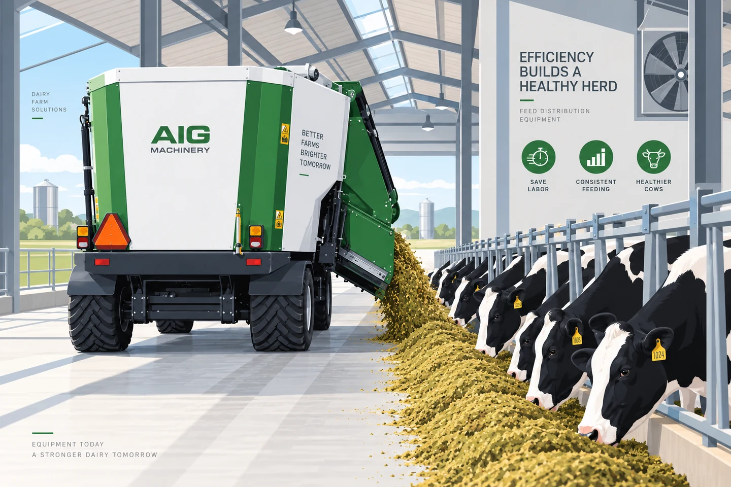 Read more about the article Feed Distribution Equipment for Dairy Farms: Selection Guide
