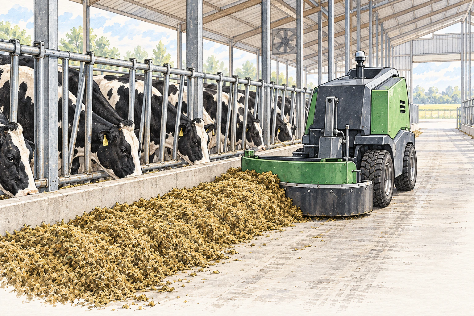 Read more about the article How to Choose Feed Pushing Equipment for Dairy Farms