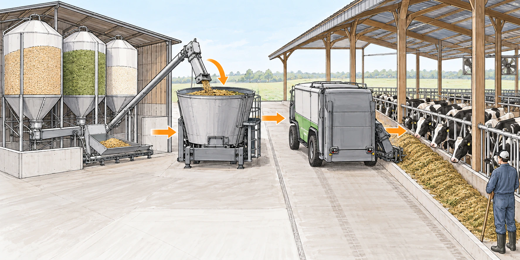 Read more about the article How to Choose an Automatic Feeding System for Dairy Farms