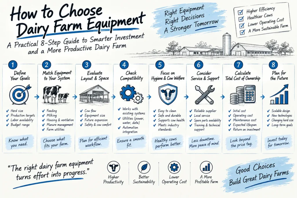 dairy equipment selection framework